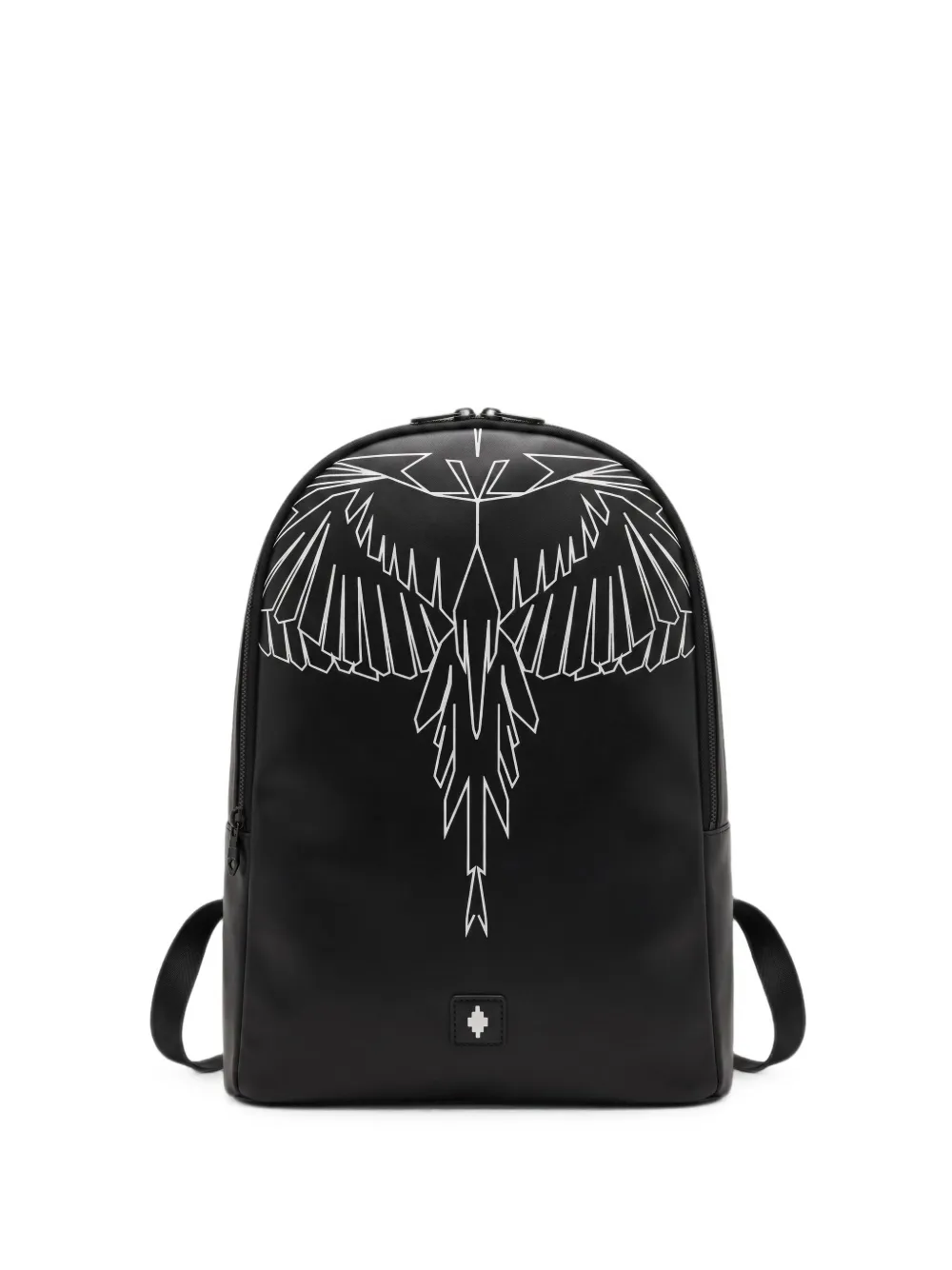COUNTY OF MILAN Wings-print backpack - Nero