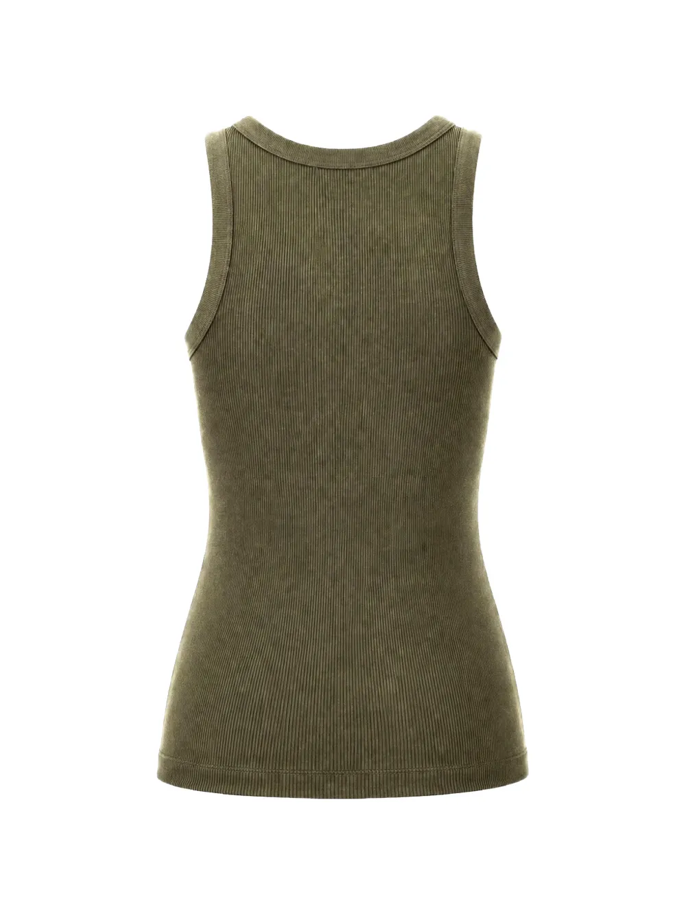 Vince ribbed scoop-neck tank top Groen