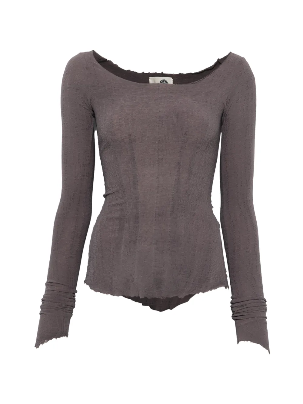 Marc Le Bihan raw-edge panelled T-shirt