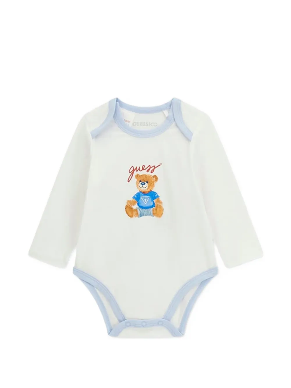 guess kids bear-print babygrow set (set of four) Wit