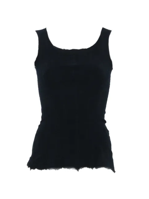 Marc Le Bihan raw-edge panelled top