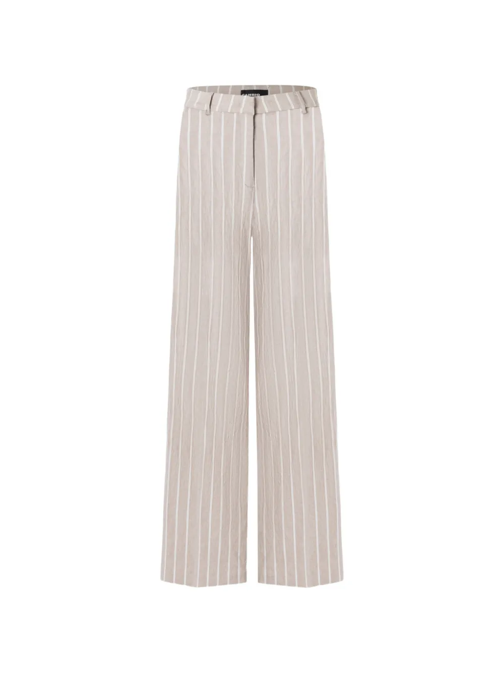 Cambio Mira pinstripe wide-leg trousers Beige