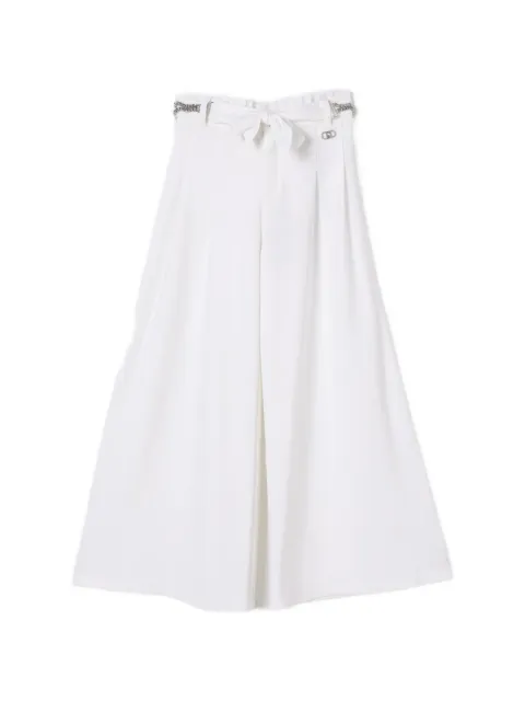Liu Jo Kids pantalon palazzo à détail de nœud