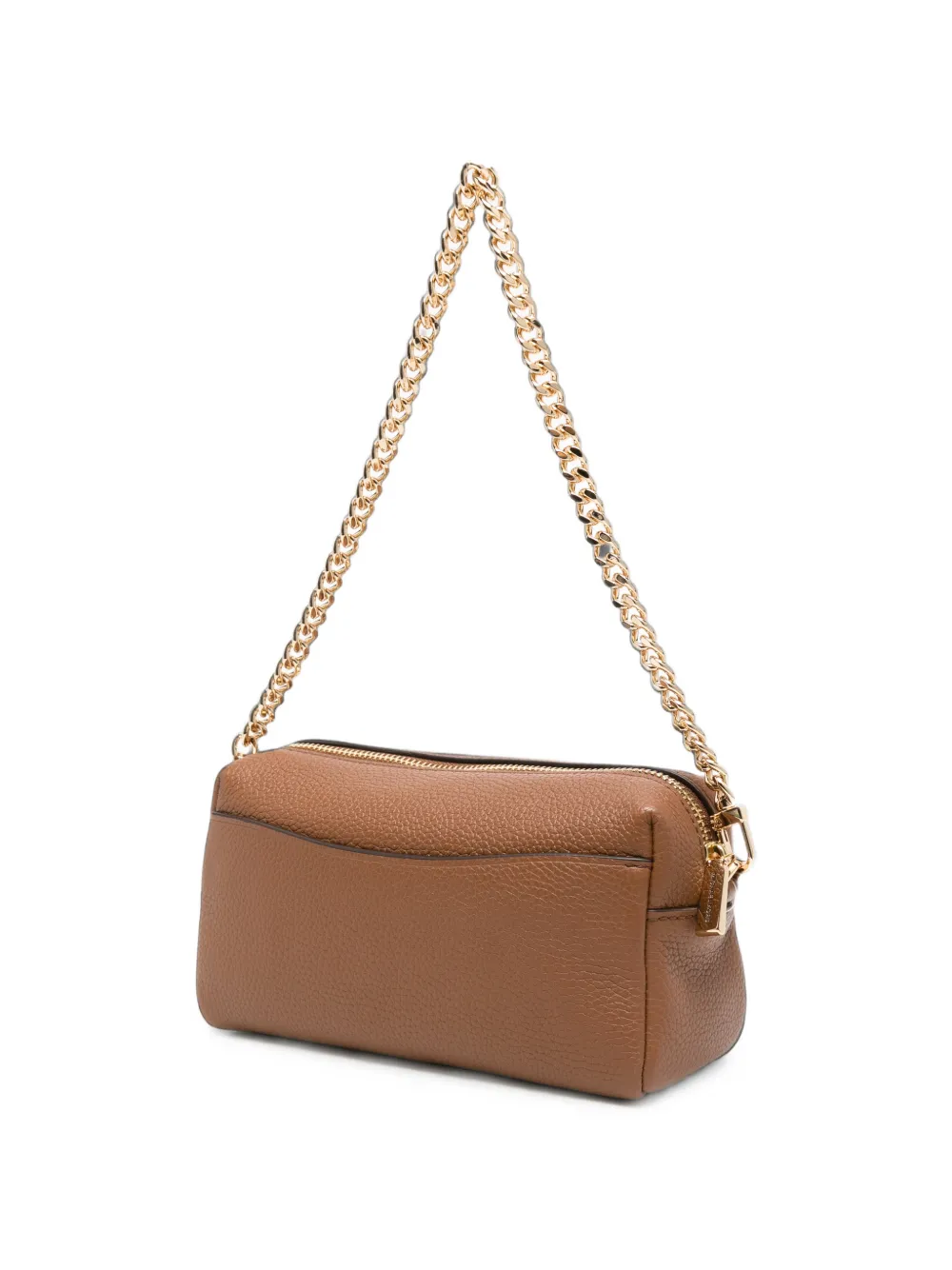 Michael Kors Kleine Bryant mini-tas van bewerkt leer met logo-plakkaat Bruin