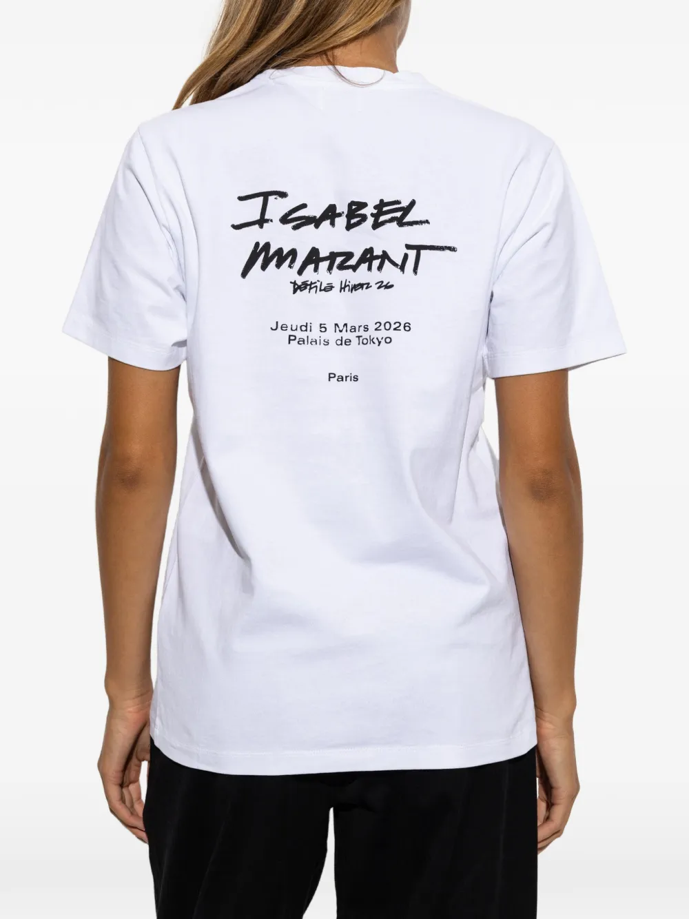 ISABEL MARANT T-shirt met logoprint Wit