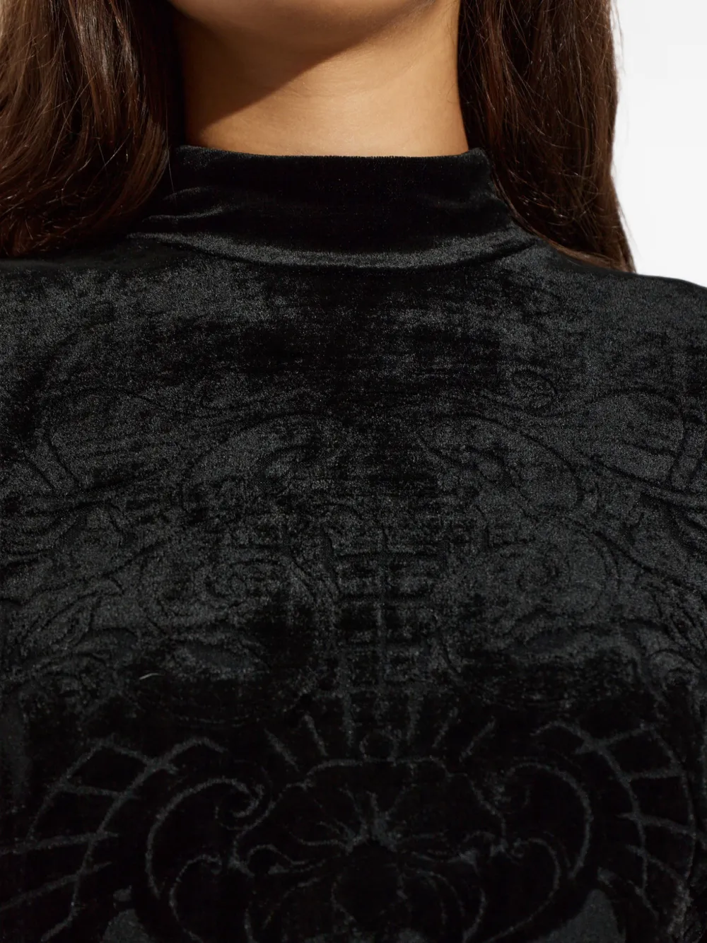 Balmain Fluwelen mini-jurk Zwart