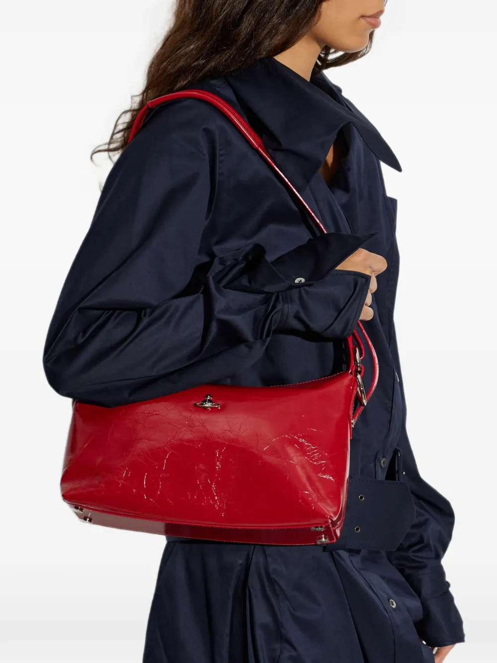 Vivienne Westwood Emma Orb schoudertas Rood