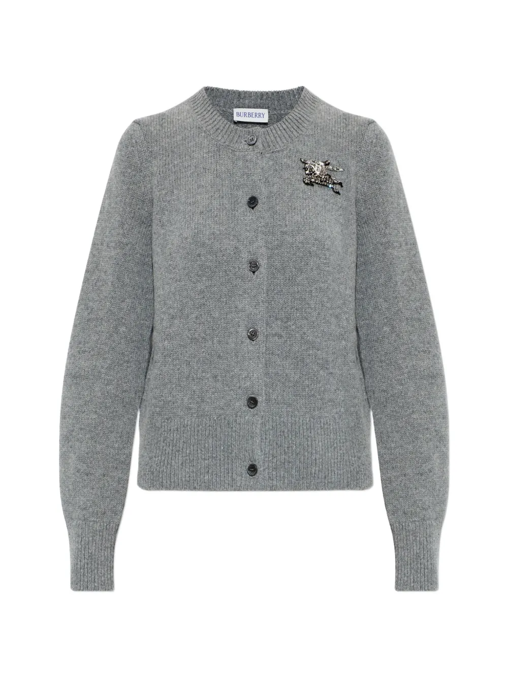 Burberry crystal-embellished Sienna cardigan - Grigio