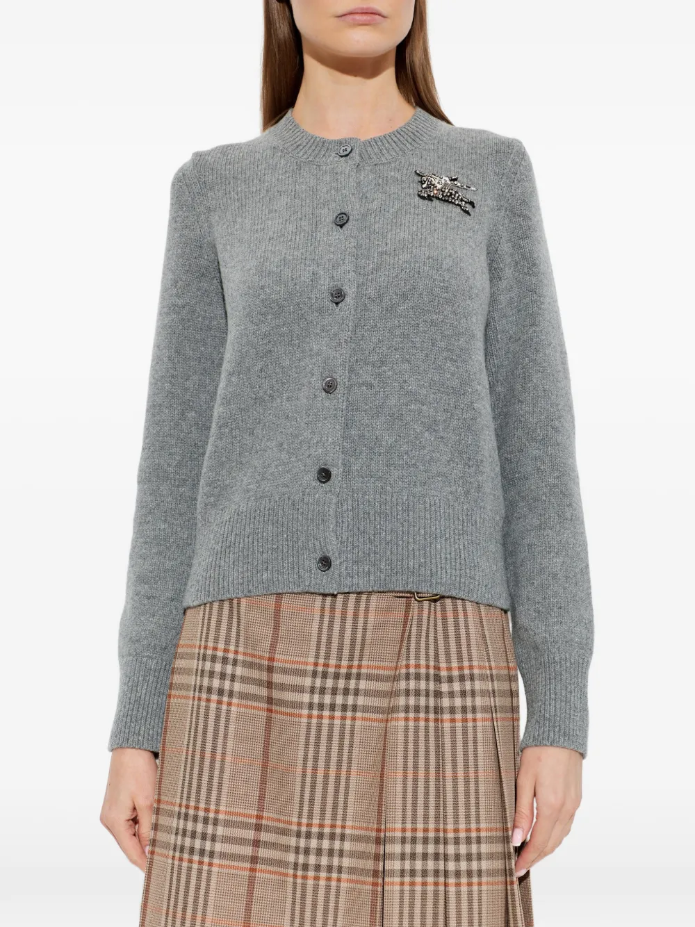 Burberry Sienna vest verfraaid met kristallen Grijs