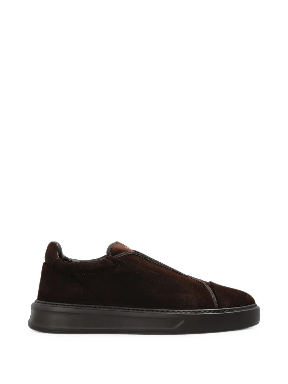Fabi suede slip-on sneakers - Marrone