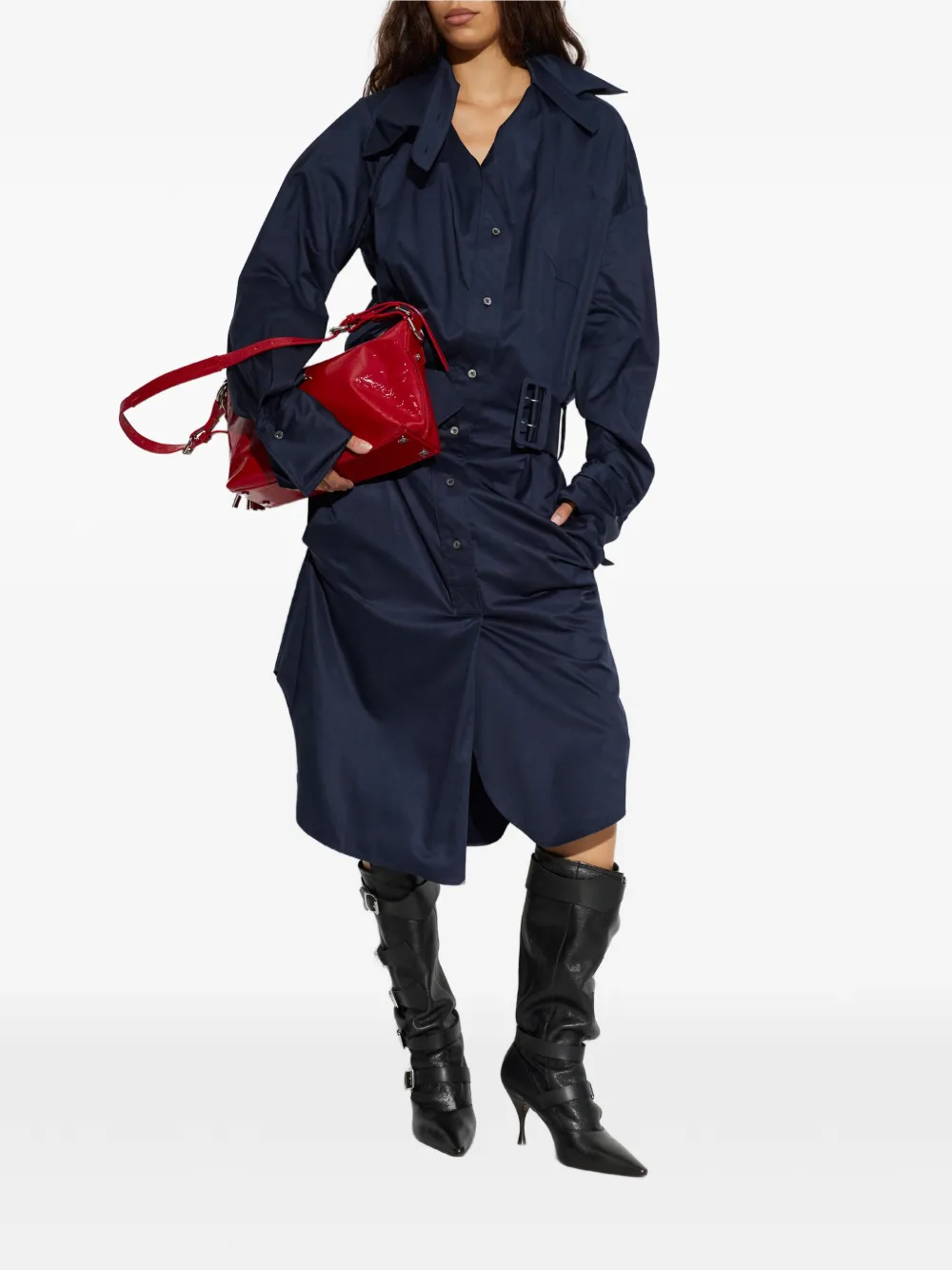 Vivienne Westwood Trenchcoat met ceintuur Blauw