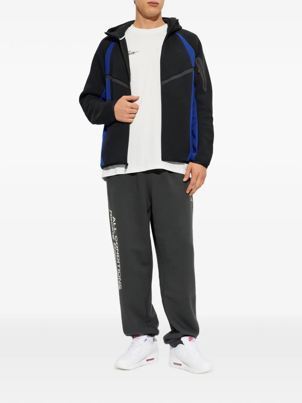 Nike logo-print T-shirt Wit
