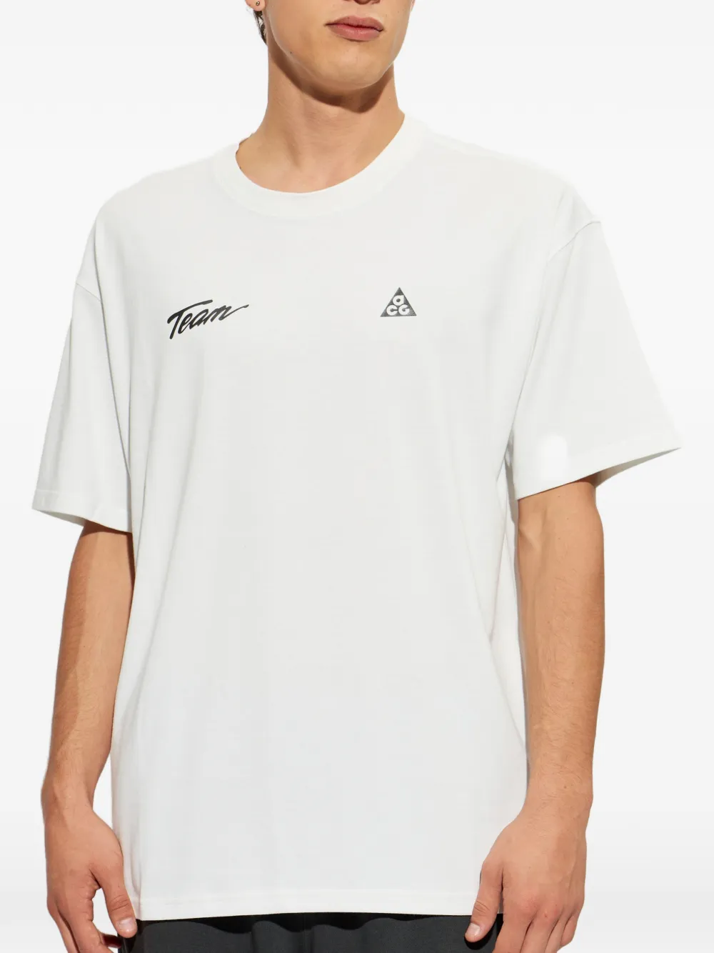 Nike logo-print T-shirt Wit