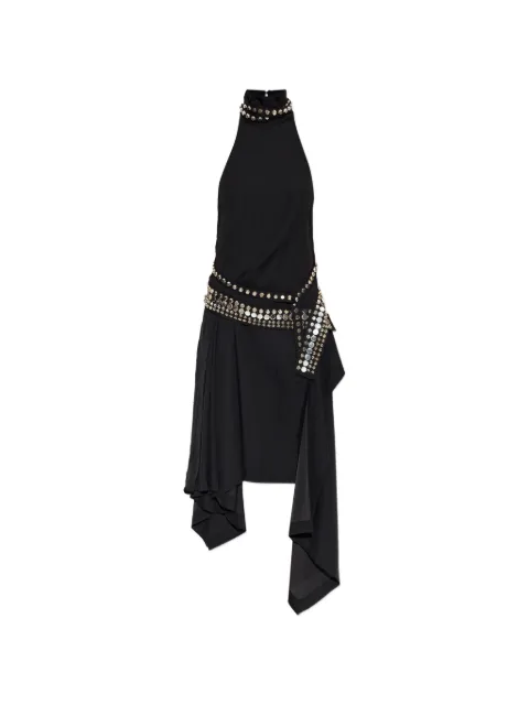 IRO Veziane stud-embellished asymmetrical midi dress