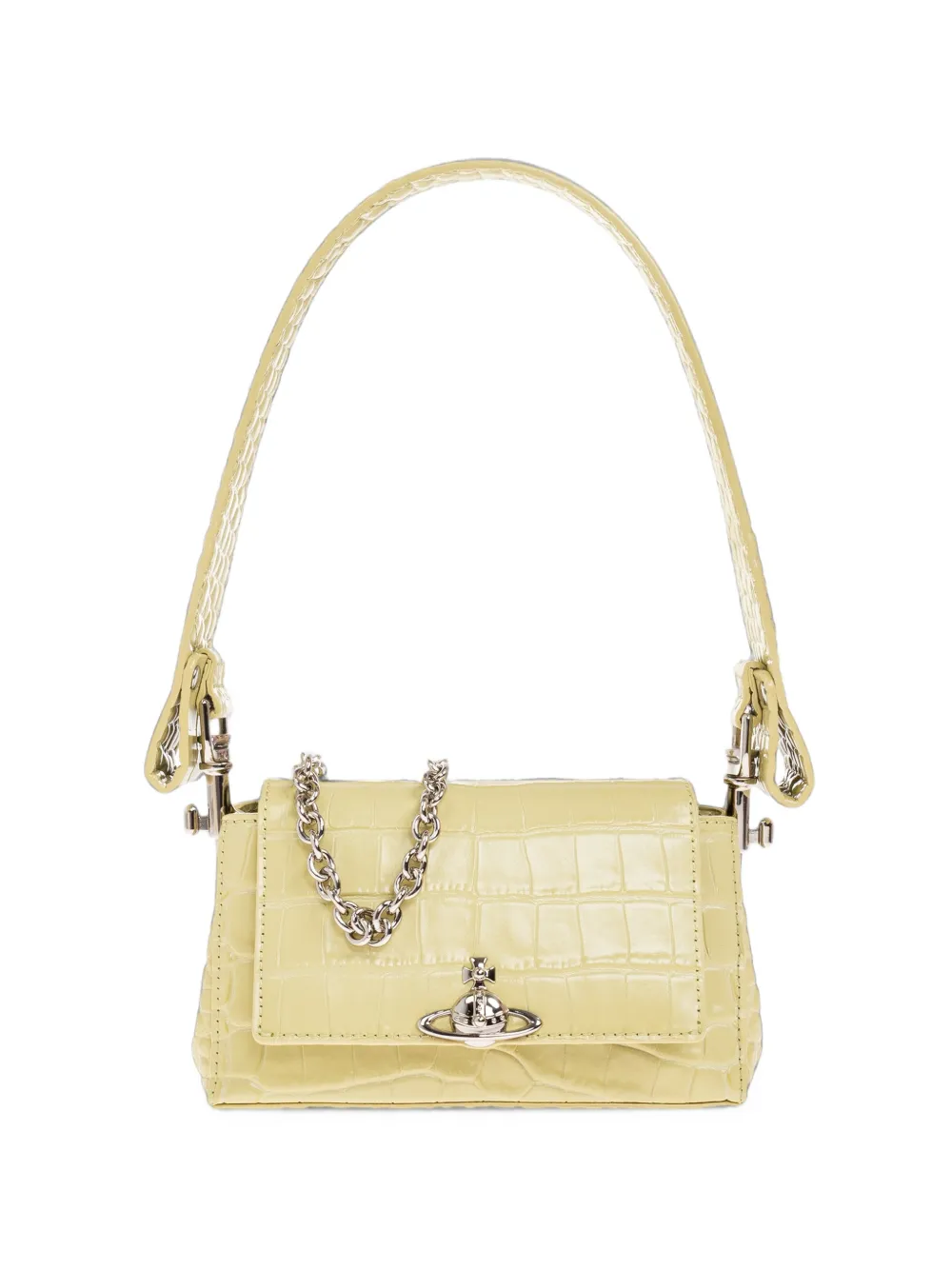 Vivienne Westwood small Hazel croc-effect shoulder bag · OS
