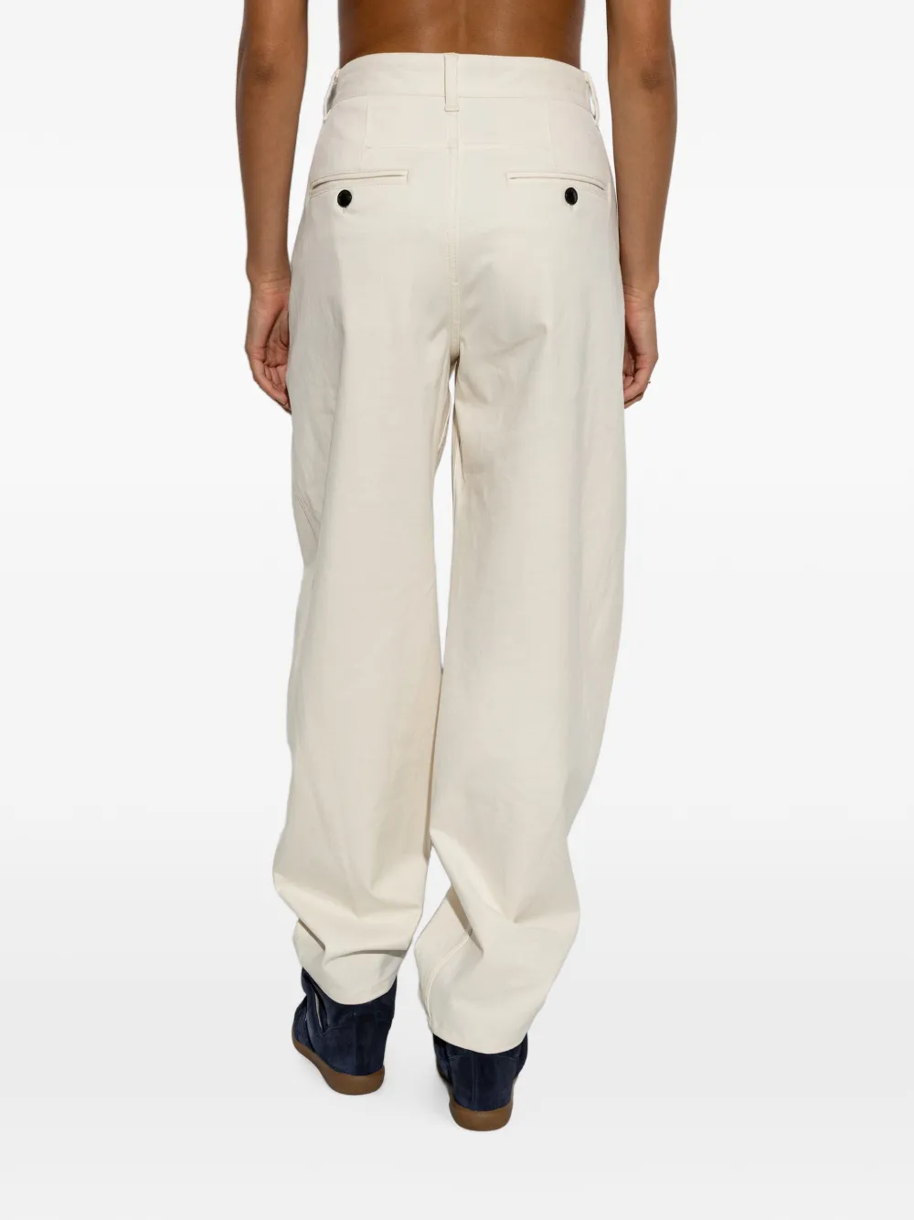ISABEL MARANT Lenadia plooibroek Beige