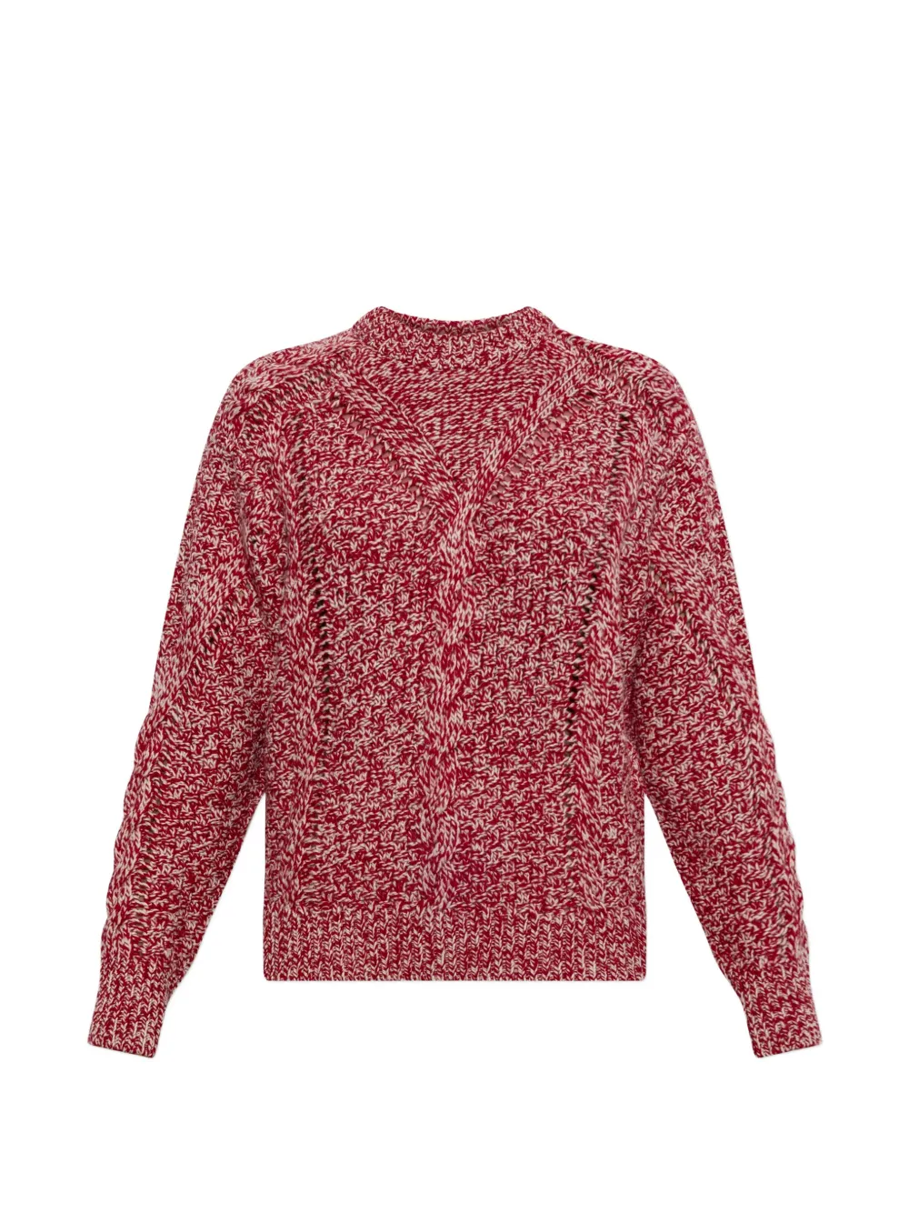 MARANT ÉTOILE Karol cable-knit sweater - Rosso