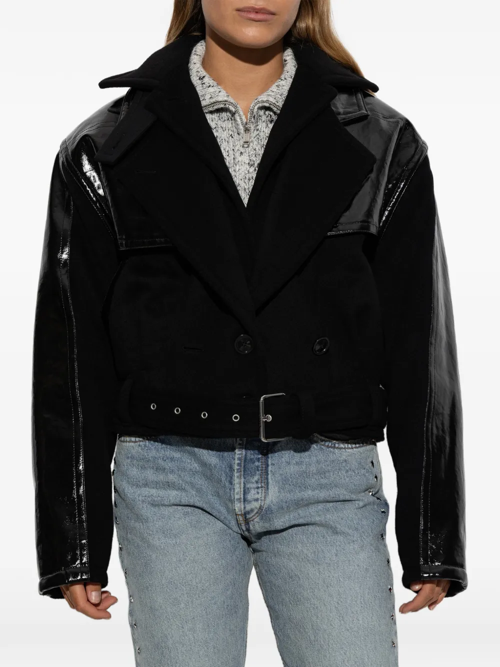 ISABEL MARANT Epia double-breasted jacket Zwart