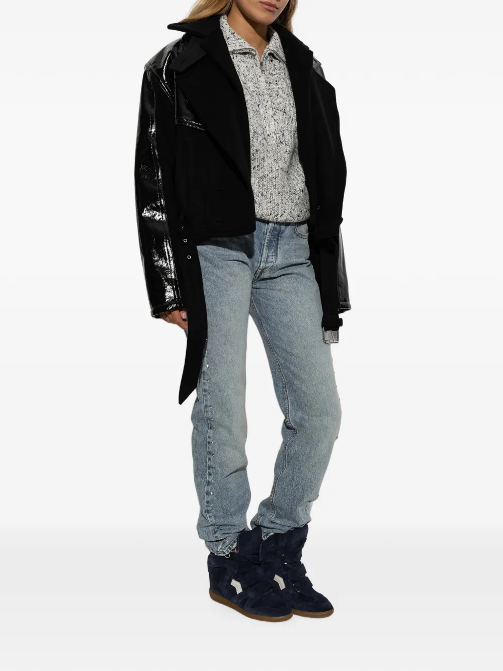 ISABEL MARANT Epia double-breasted jacket Zwart