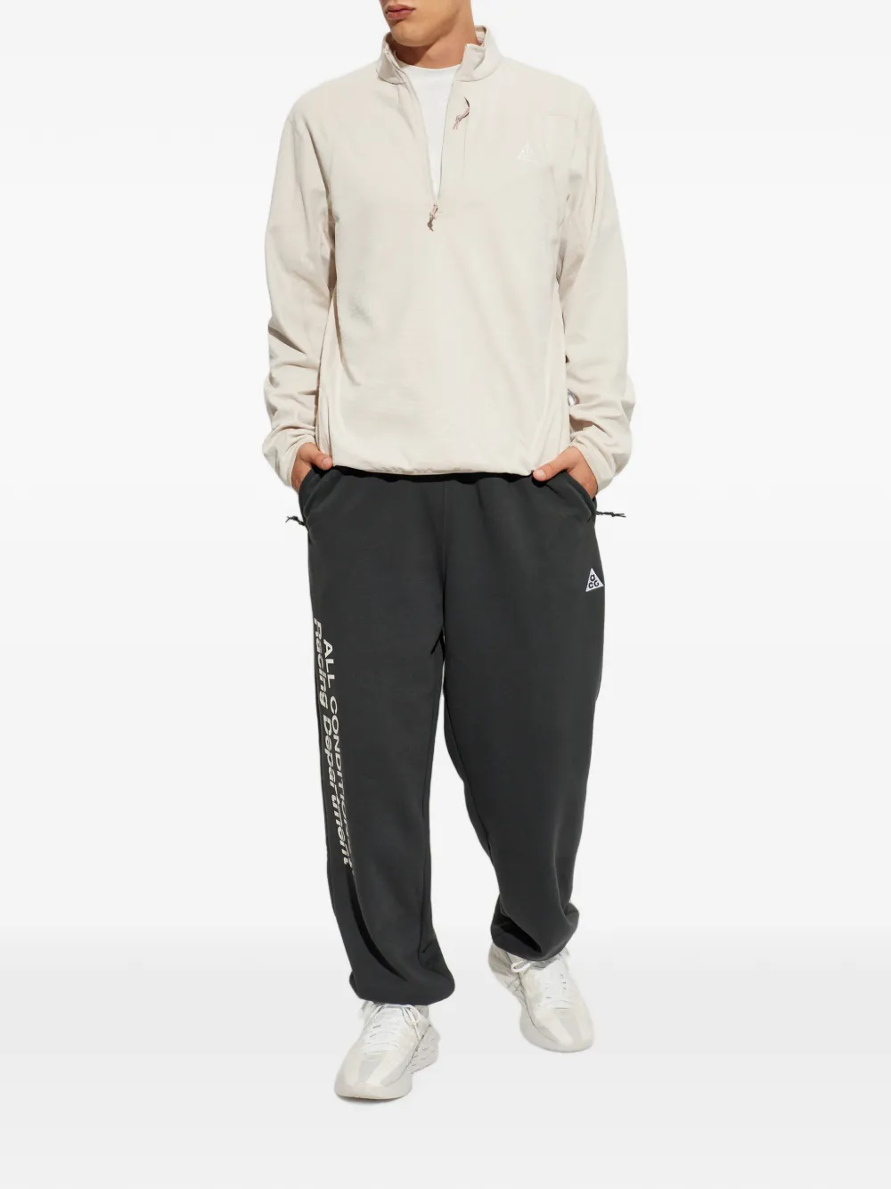 Nike ACG quarter-zip sweater Beige