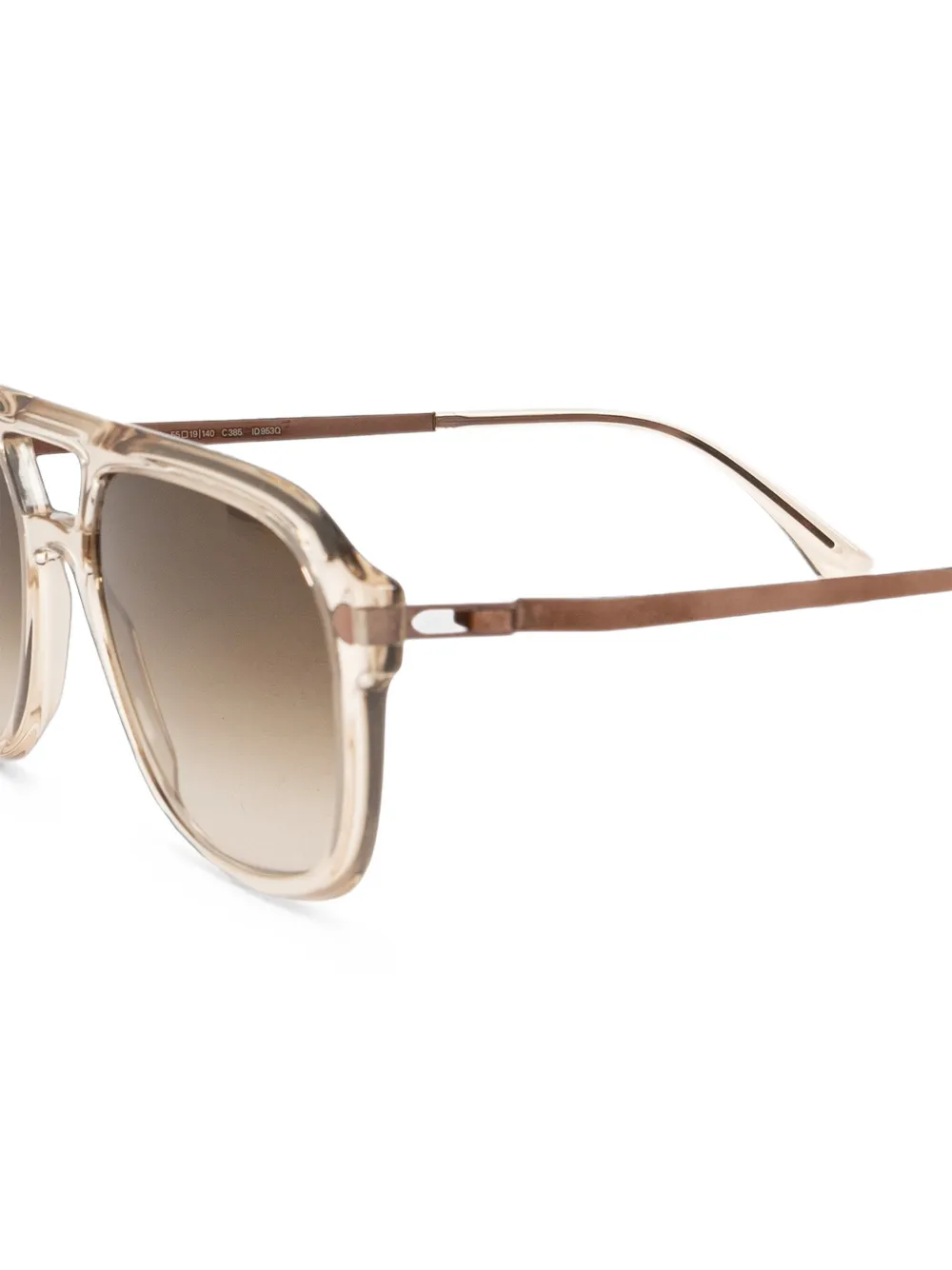 Mykita Lavand zonnebril met piloten montuur Beige