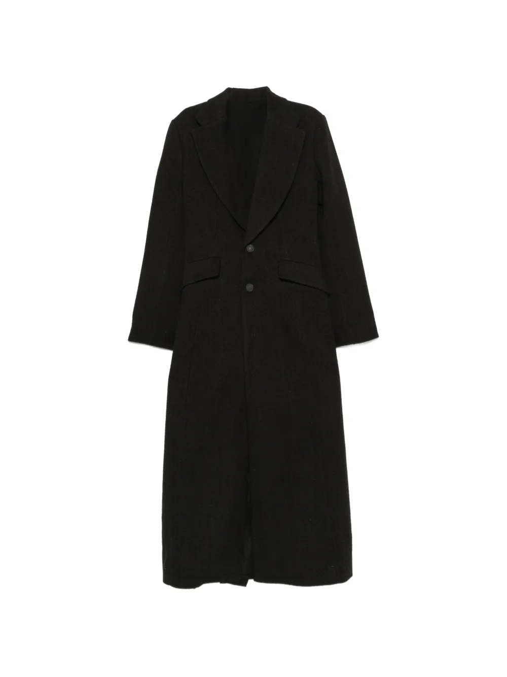 Quetsche pleated-back herringbone-pattern coat