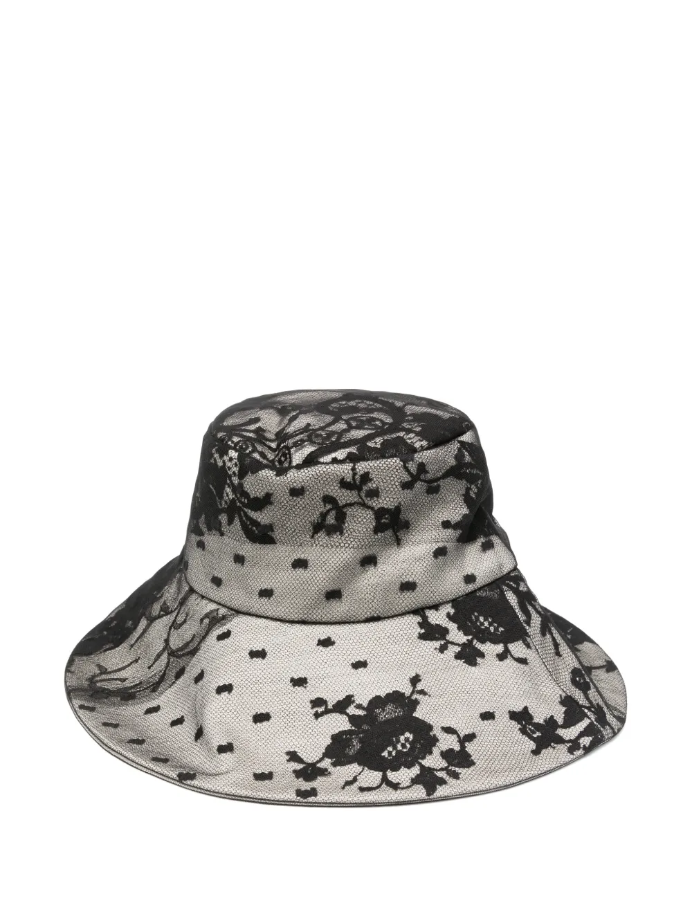 Quetsche floral-lace bucket hat
