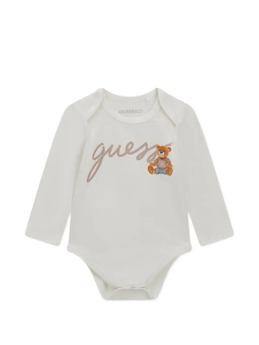 guess kids Drie trainingspakken met geborduurd logo Beige