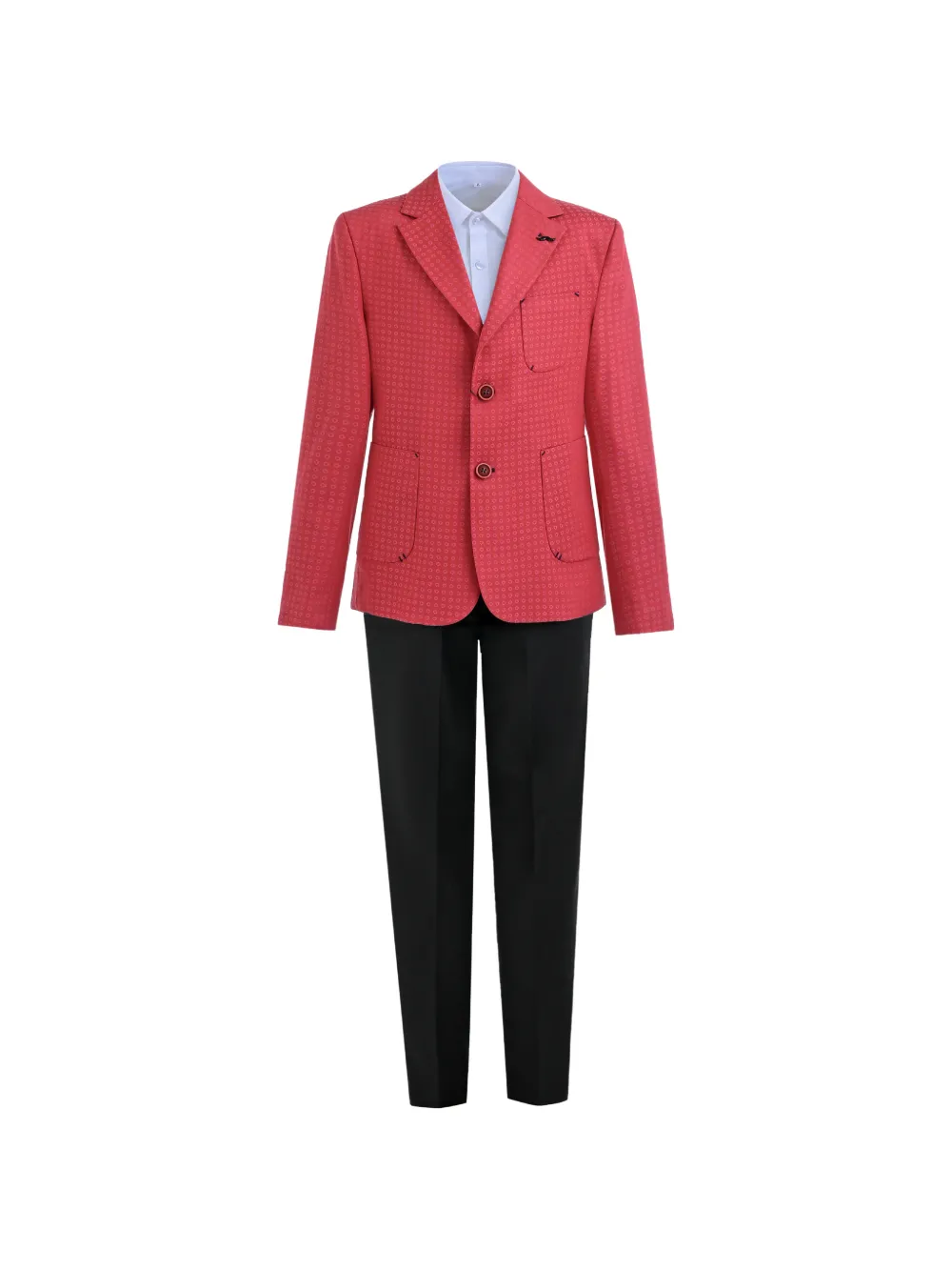 Moustache Adrian patterned suit (set of three) - Rosso