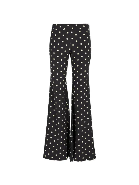 Francoise Pinton - Paris polka-dot flared trousers