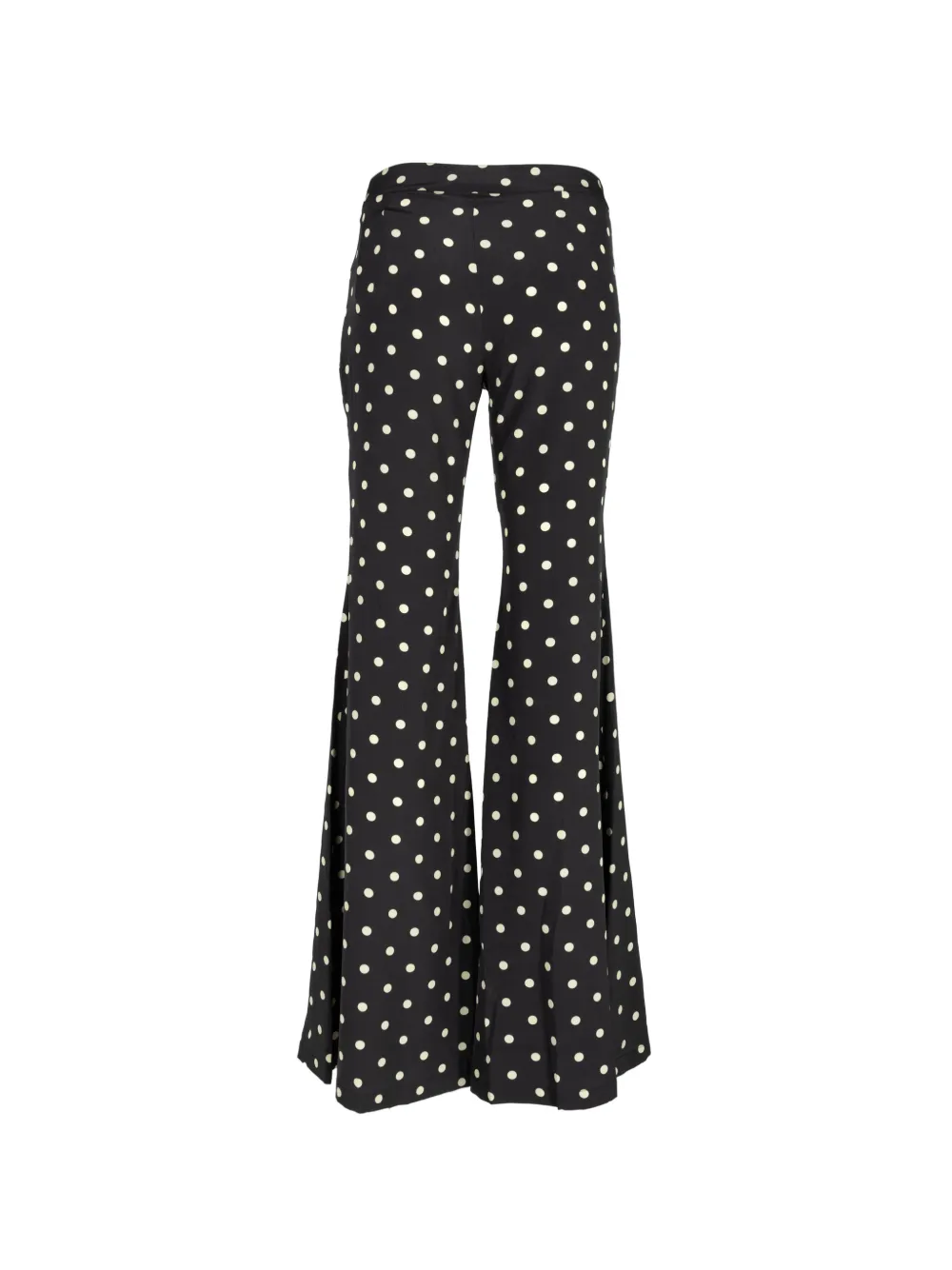 Francoise Pinton Paris Flared broek met stippen Zwart