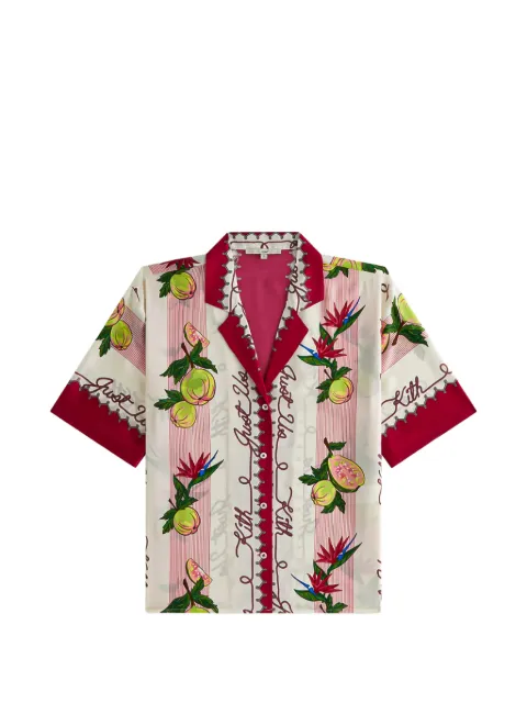KITH Elena II guava-print shirt