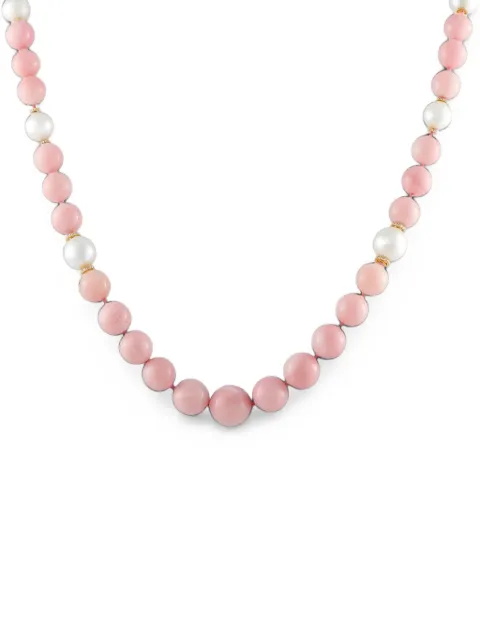 LB Exclusive pink opal and diamond necklace