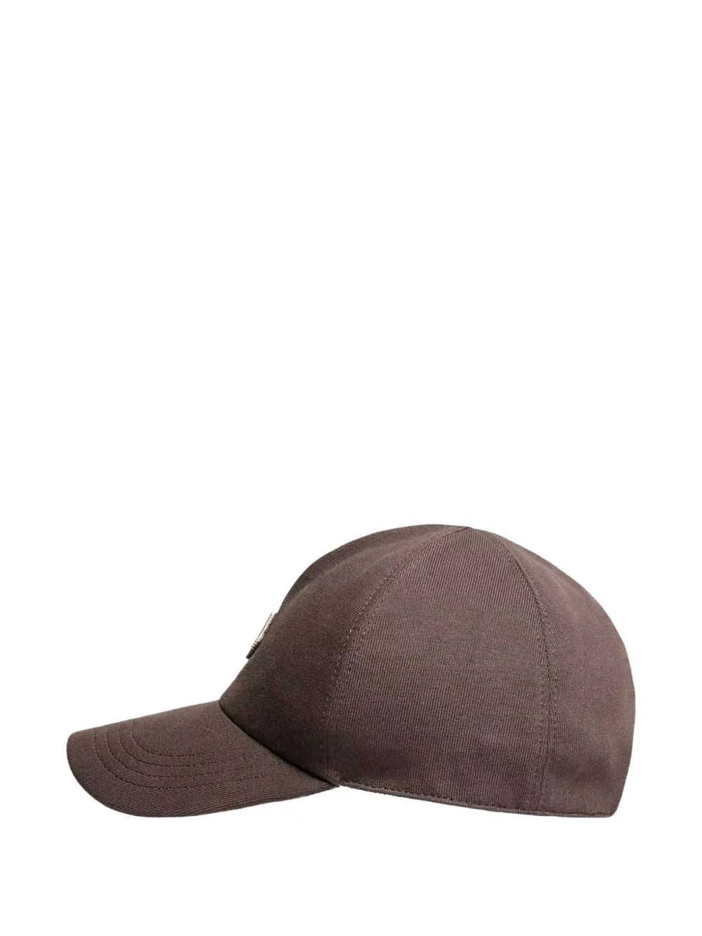 Rick Owens x Moncler honkbalpet met logo-patch Bruin