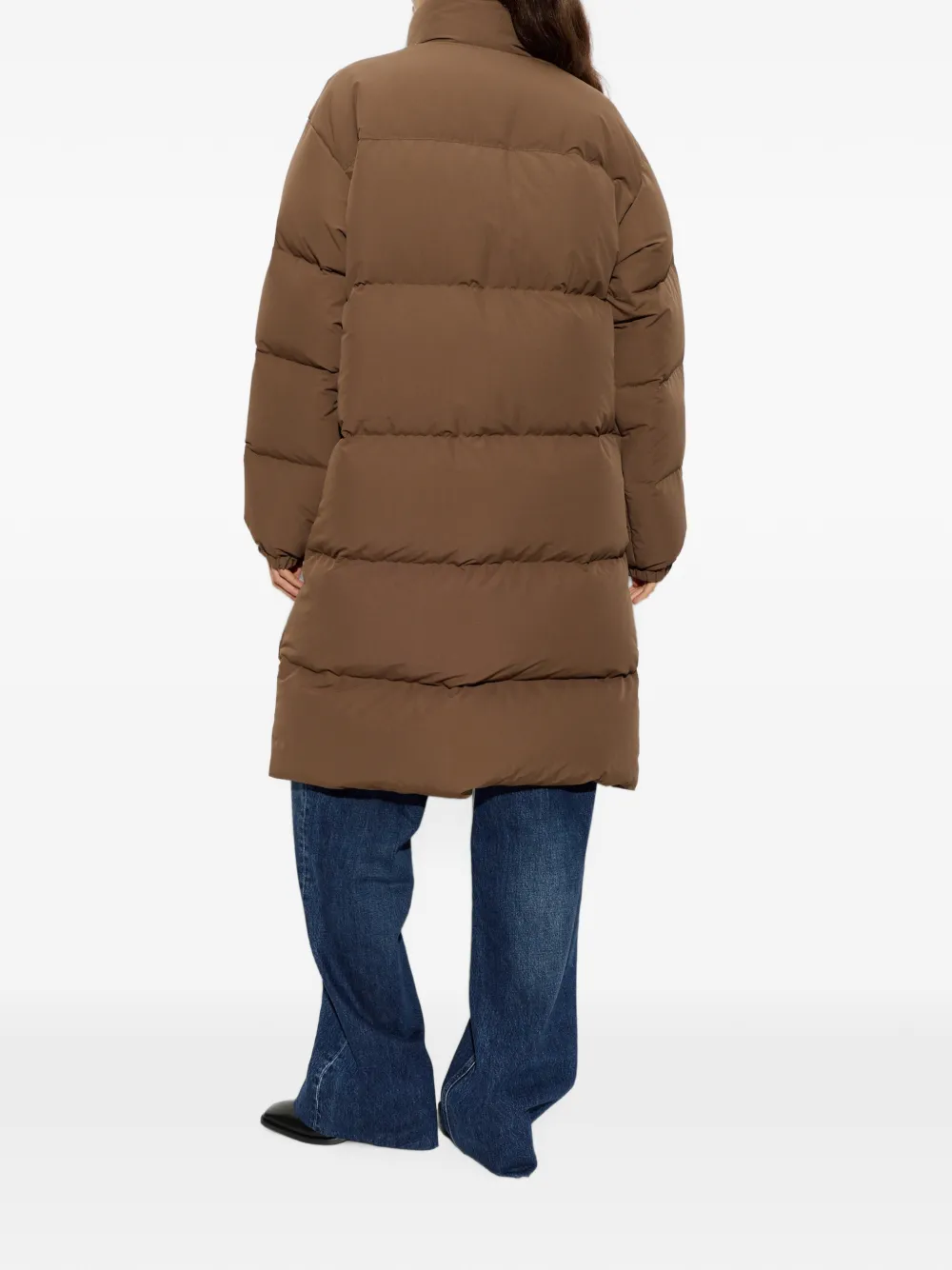 Jil Sander Gewatteerd jack met opstaande kraag Bruin