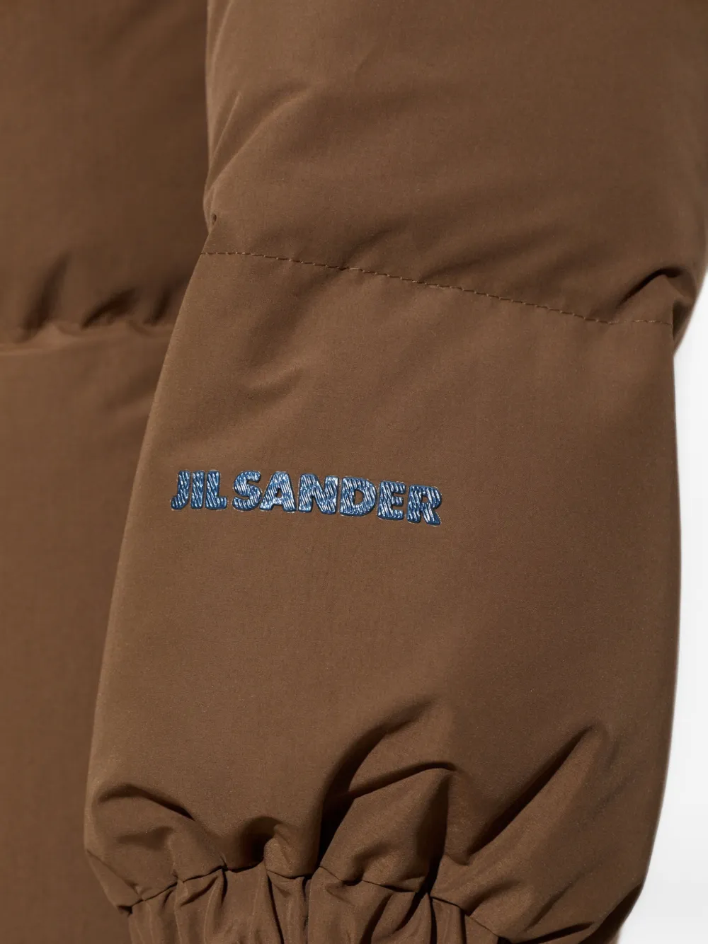Jil Sander Gewatteerd jack met opstaande kraag Bruin