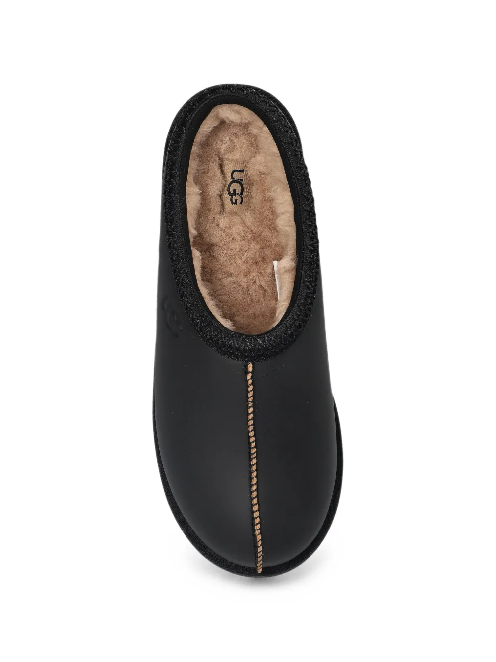 UGG Tasman leather slippers Zwart