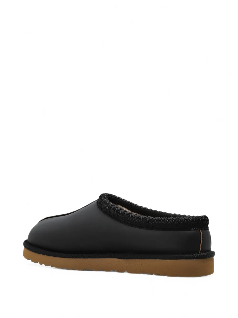 UGG Tasman leather slippers Zwart