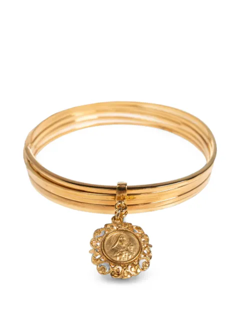 Dolce & Gabbana charm-pendant bangle bracelet