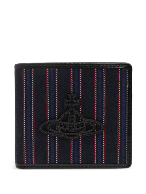 Vivienne Westwood portefeuille rayé à plaque Orb
