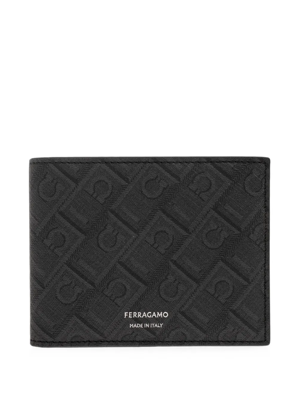 Ferragamo Monogram Wallet In Schwarz