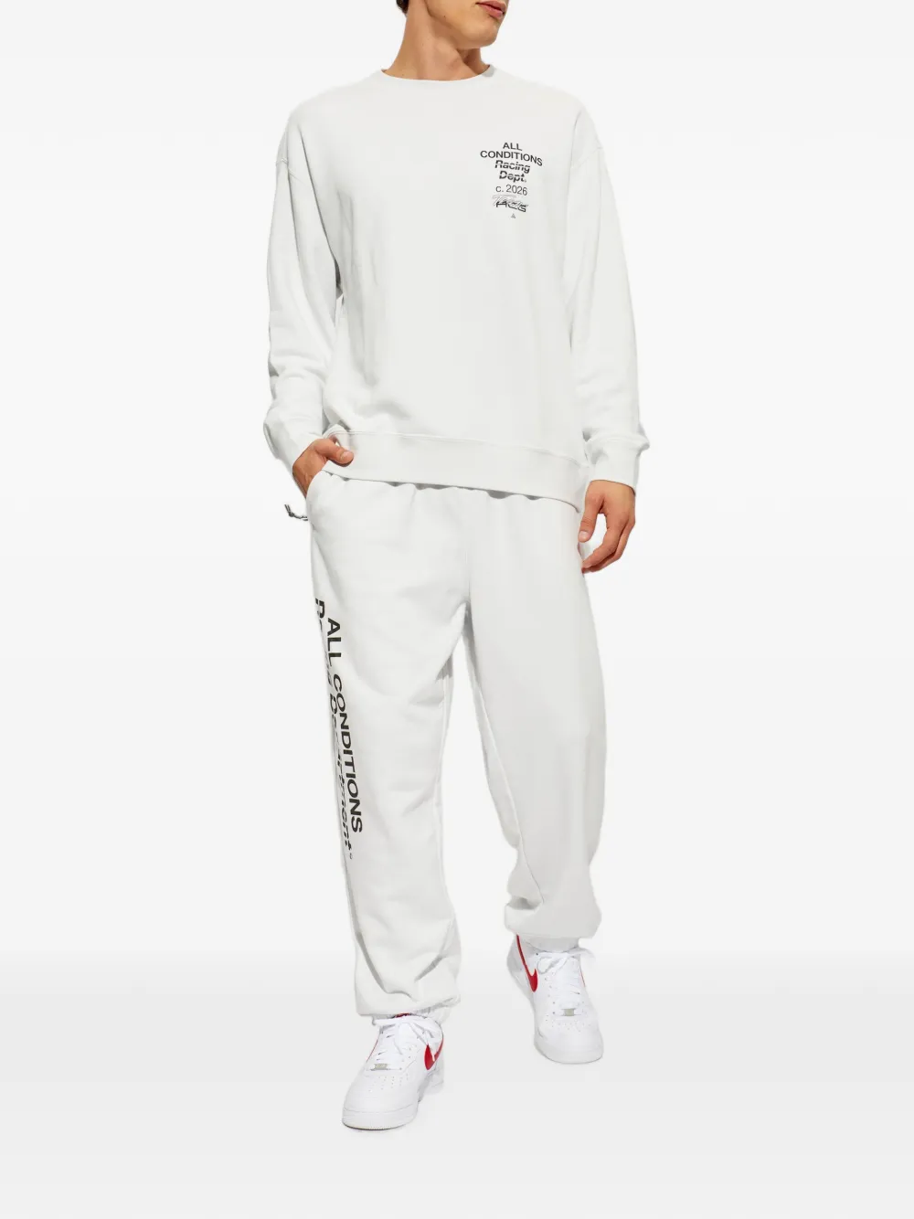 Nike ACG Tuff fleece logo-print track pants Wit