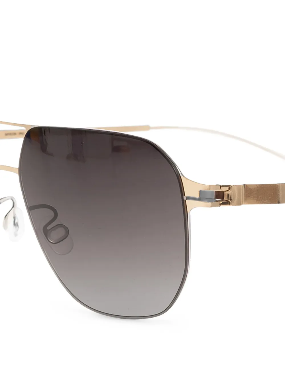 Mykita Pio zonnebril met geometrisch montuur Goud