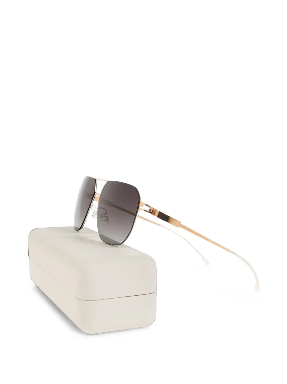 Mykita Pio zonnebril met geometrisch montuur Goud