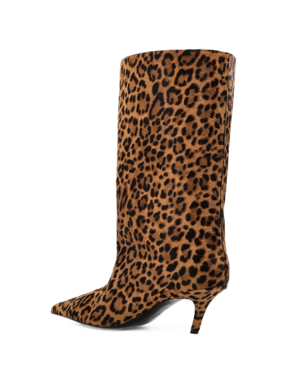 Amina Muaddi Fiona leopard-print knee-high boots Bruin