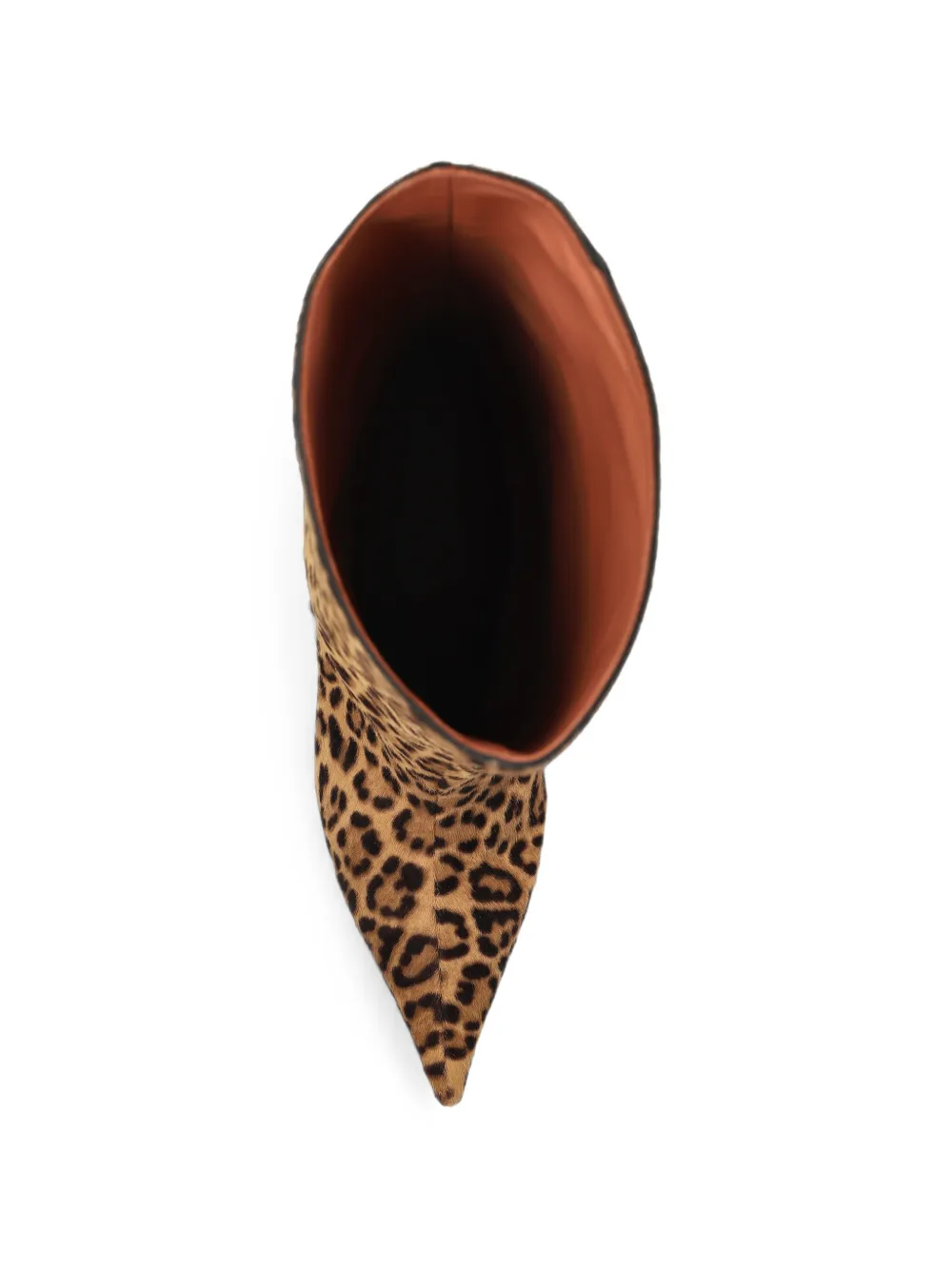Amina Muaddi Fiona leopard-print knee-high boots Bruin