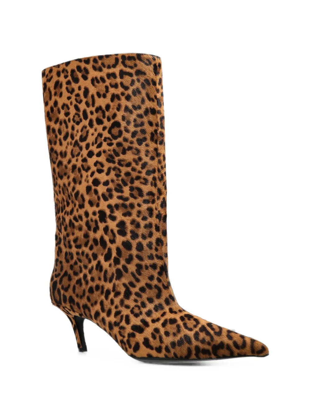 Amina Muaddi Fiona leopard-print knee-high boots Bruin