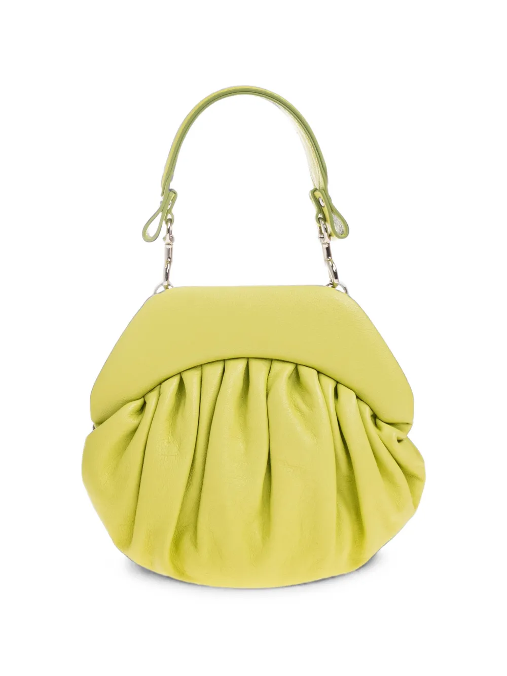 Vivienne Westwood Brooke gesmockte leren shopper Groen