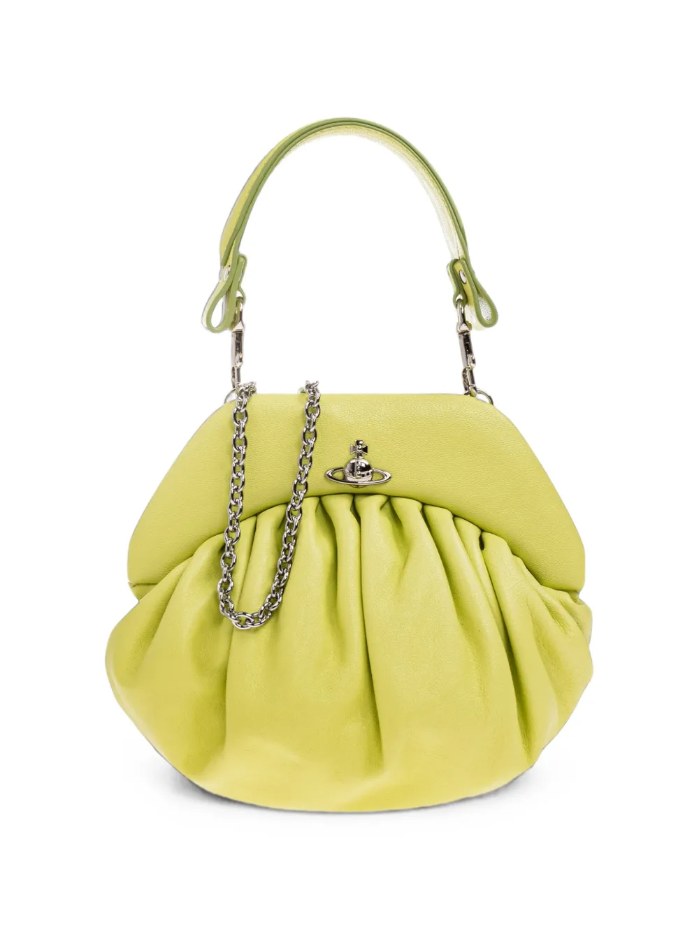 Vivienne Westwood Brooke gathered leather tote bag · OS