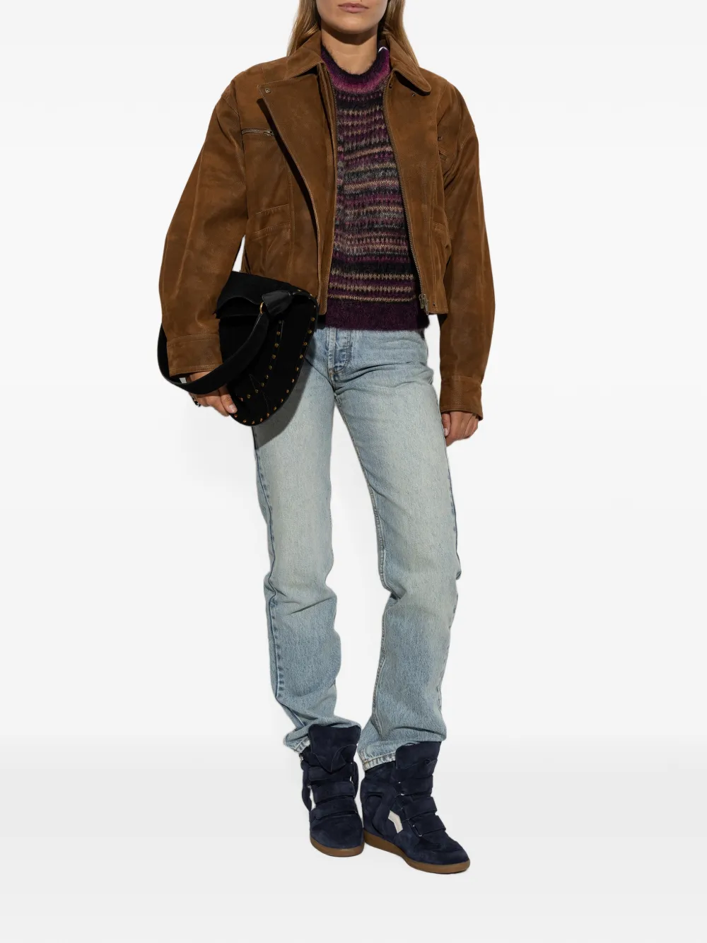ISABEL MARANT Daya gerafelde jeans Blauw